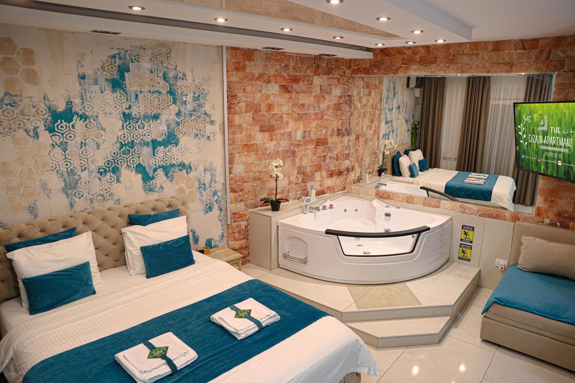 Design Apartment Premium Spa Lux 4 Star "Dubai" Completely Private Wellness & Spa Free Included Sauna & Jacuzzi & Salt Wall & Fire Place & 3D Ceilings & Business Wifi & Netflix & Keyless Code Entry & Full Smart App & Secure 2 Parking Place Cuprija Exterior photo